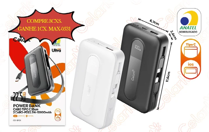 Power Bank 22.5W PD 10.000mAh