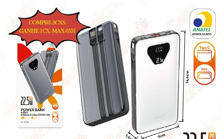 Power Bank 22.5W PD 10.000mAh