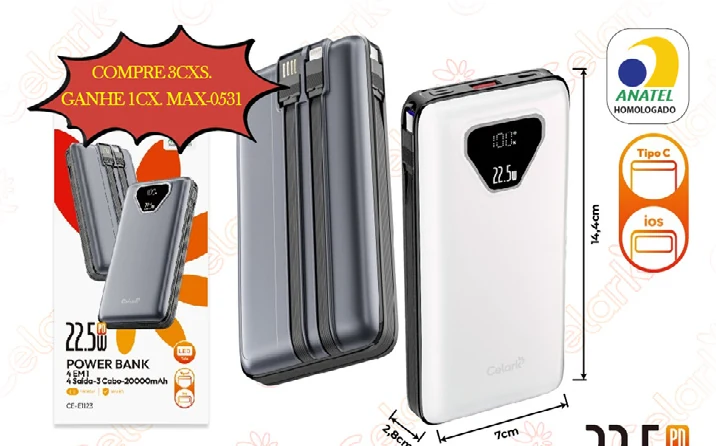 Power Bank 22.5W PD 20.000mAh