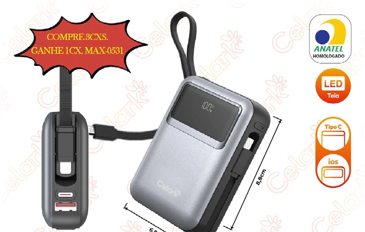 Power Bank 45W PD 10.000mAh