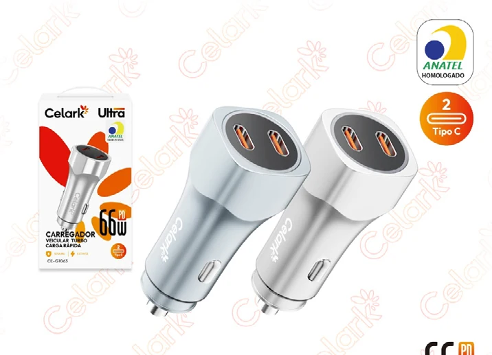 Carregador Veicular PD66W