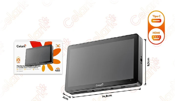 Monitor Externo Touch FHD 6"